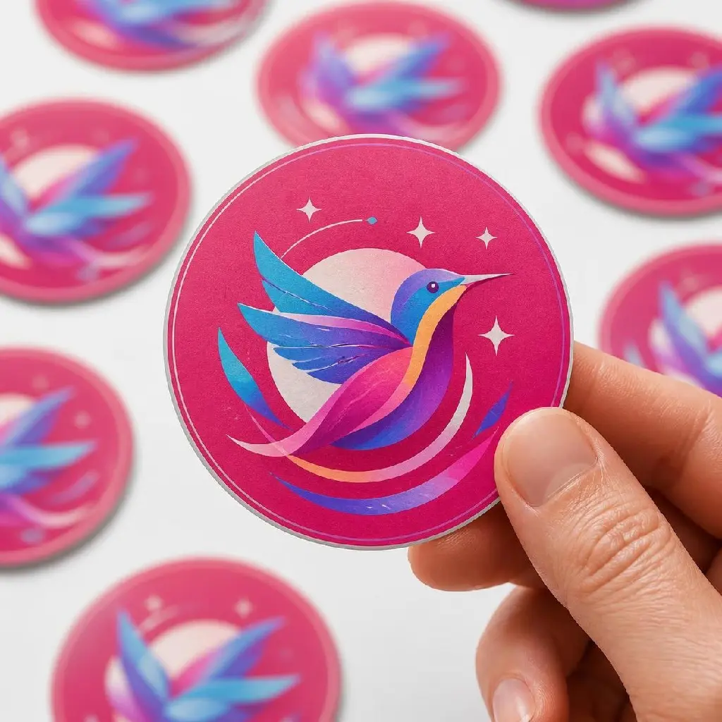 AI Generated Sticker matte Arte Tags personalizado
