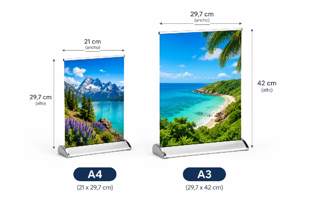 Comparativa de roll-ups A4 y A3.webp
