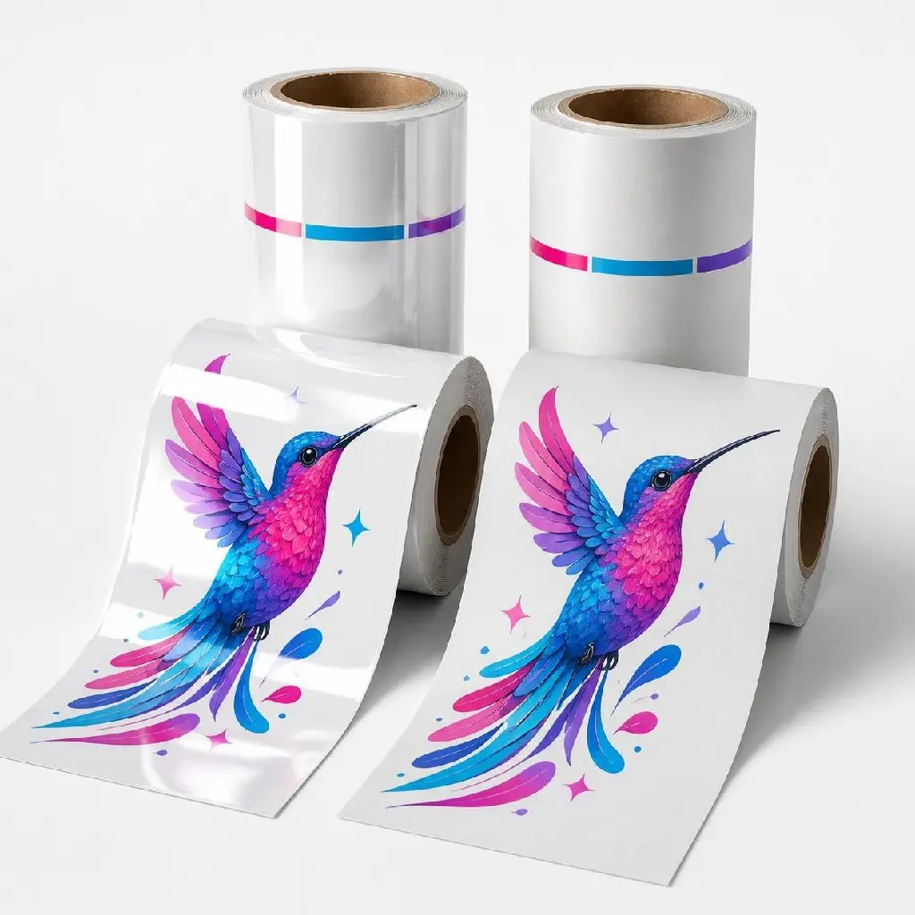 AI Generated Adhesivo brillante y mate Arte Tags